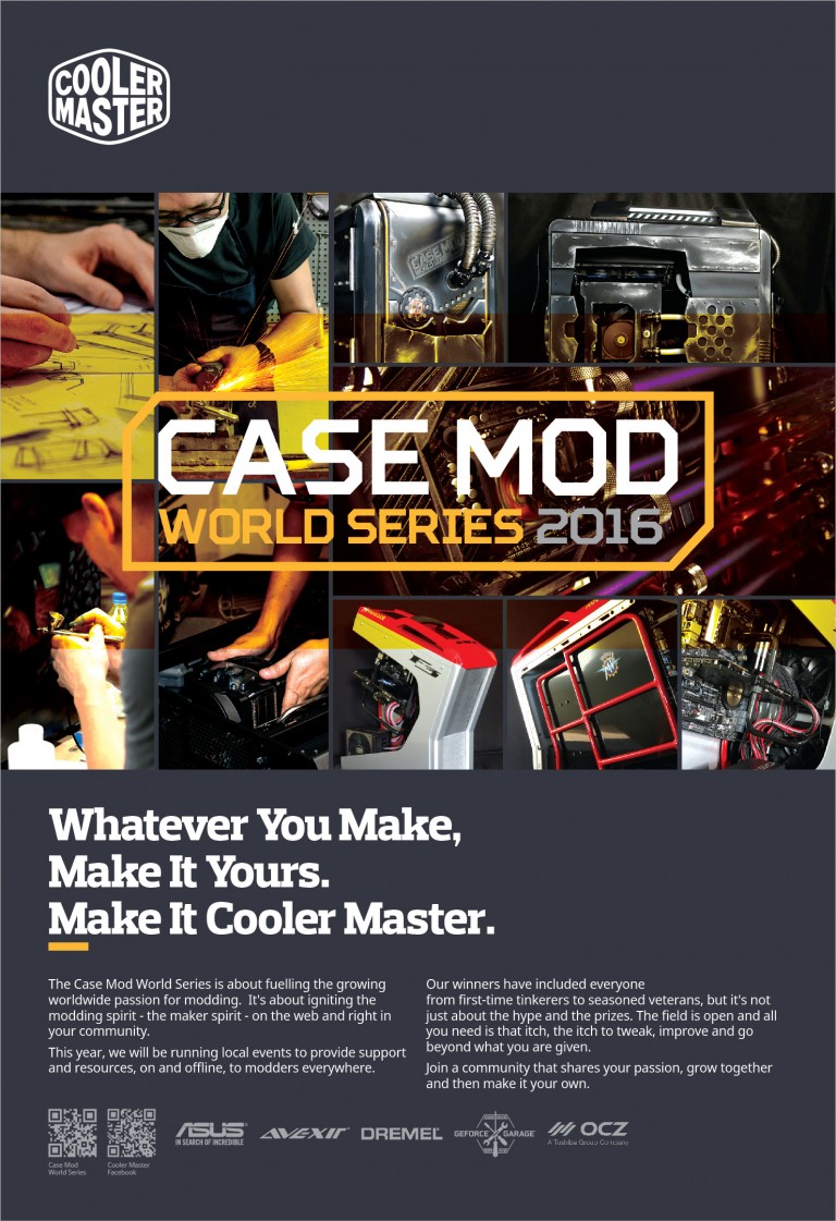 PR:Cooler Master เปิดกิจกรรมงานแข่งขัน Case Mod World Series 2016 พร้อมกันทั่วโลก