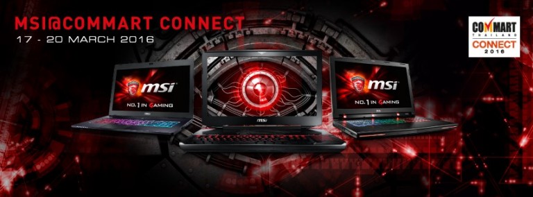 PR:MSI โปรโมชั่นพิเศษ  สุดๆภายในงานคอมมาท ใครอยากได้โน๊ทบุค แข่งขันเกมส์ หรืออุปกรณ์คอมลดราคาห้ามพลาด