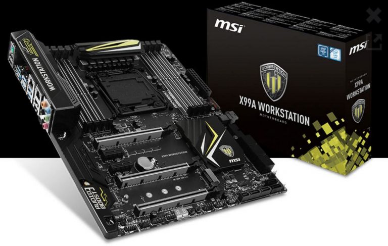 MSI เปิดตัวอย่างอลังการ X99A WORKSTATION motherboard