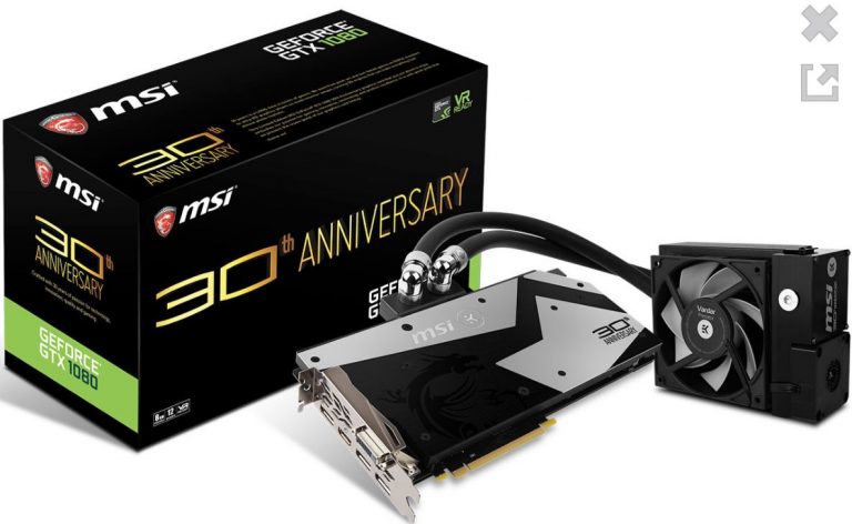 MSI ฉลองครบรอบ 30 ปีเปิดตัว การ์ดจอ GeForce GTX 1080 GPU รุ่น 30th anniversaly edition