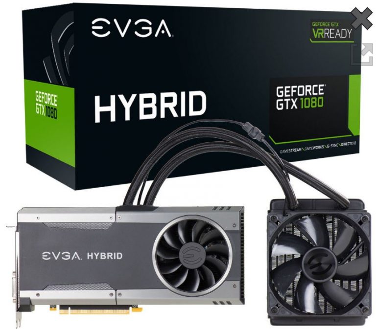 EVGA เปิดตัวการ์ดจอ GeForce GTX 1080 HYBRID