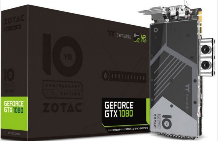 Zotac และ Thermaltake จับมือกันทำ liquid cooled GeForce GTX 1080 ArcticStorm-การ์ดจอพร้อมด้วยระบบทำความเย็นด้วยน้ำ