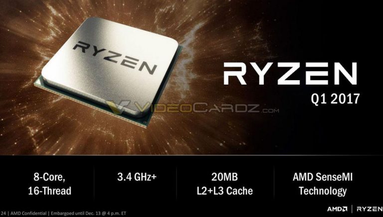 หลุดมาแล้ว: AMD RYZEN CPUs