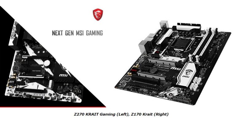 MSI ออกมาแหย่ Z270 KRAIT Gaming  motherboard