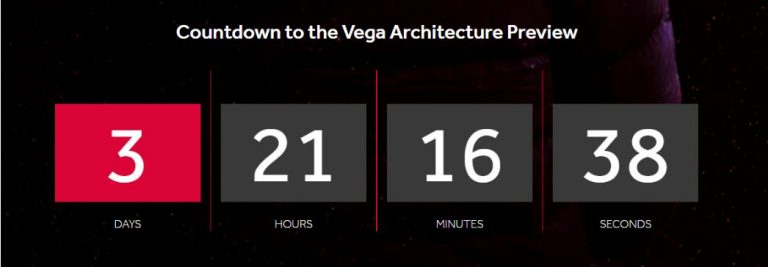 อีกสองวัน AMD จะเปิดตัวรอบปฐมฤกษ์ RADEON VEGA architecture