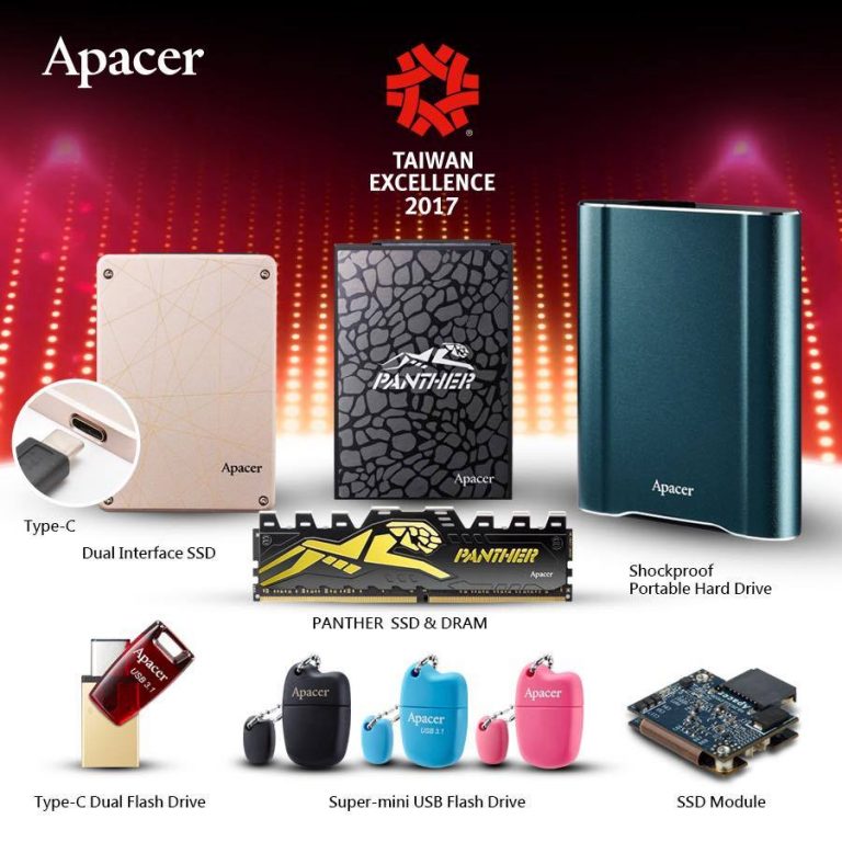 PR:Apacer ได้รับรางวัล Taiwan Excellence 8 ครั้งติดต่อกัน สมเป็นผู้นำนวัตกรรมเพื่อสร้างประสบการณ์และความแตกต่างให้แก่ผู้ใช้งานตัวจริง