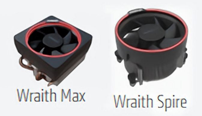 AMD Ryzen 7 1800X/1700X/1700, ตัวทำความเย็นรุ่นพิเศษ Wraith Max และ Spire coolers ยืนยันแล้วว่าใช่
