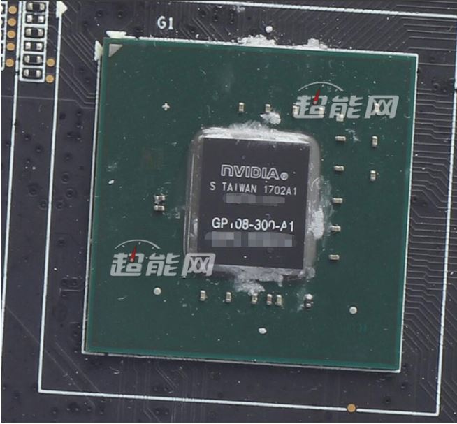 รูปถ่ายใบแรกของ NVIDIA Pascal GP108-300 graphics processor