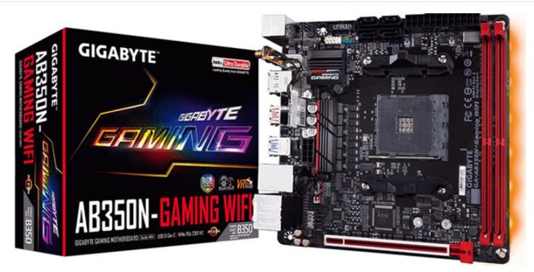 Gigabyte เปิดตัว Mini ITX GA-AB350N Gaming WiFi Rzyen motherboard