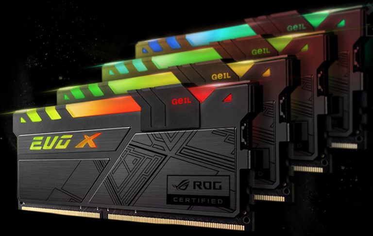 GeIL ประกาศเปิดตัว EVO X ROG-certified RGB Gaming Memory