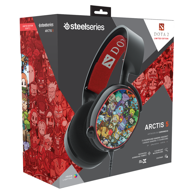 PR : สิ้นสุดการรอคอย สาวก Dota2 เตรียมเฮ ดังๆ STEELSERIES พร้อมจำหน่ายหูฟัง limited Edition ใหม่ล่าสุด ARCTIS 5 DOTA 2 EDITION  ARCTIS 5 DOTA 2 LIMITED EDITION