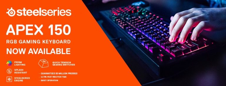 PR : SteelSeries เปิดตัว 2 คีย์บอร์ดน้องใหม่ส่งท้ายปี  เกมมิ่งคีย์บอร์ด Apex 150 และ Apex M750 TKL  พร้อมลงตลาดกลางเดือนธันวาคมนี้แน่นอน !