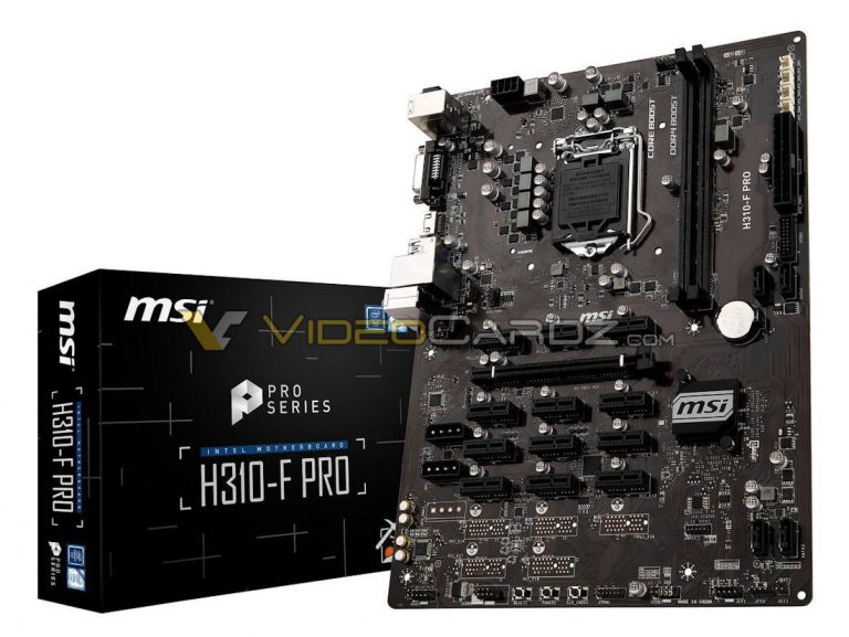 MSI ทำเมนบอร์ดใหม่สำหรับขุดๆๆๆ รุ่น H310-F PRO