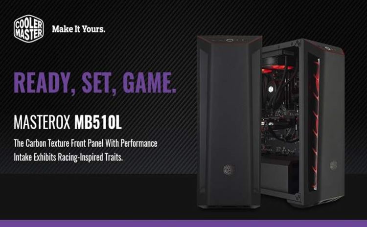 Cooler Master เปืดตัวคอมเคสใหม่ MasterBox MB510L แต่งด้วยเคฟล่า