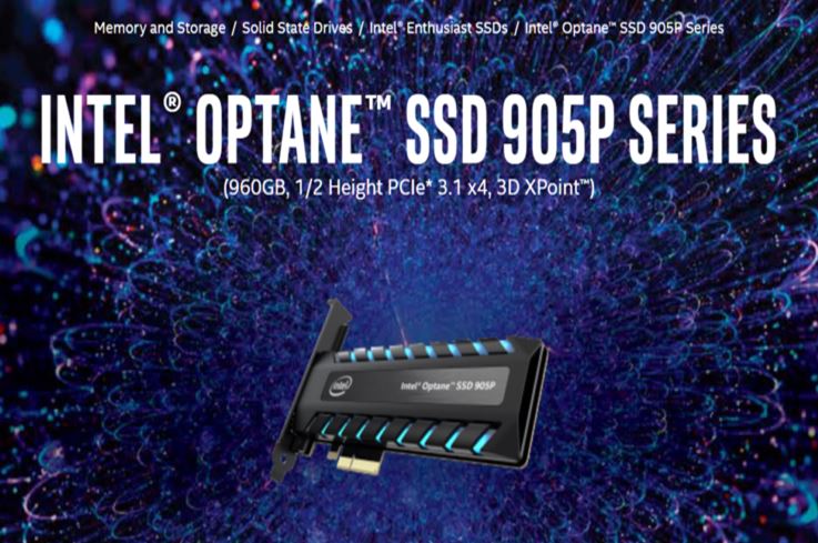 Intel ประกาศเปิดตัว Optane SSD 905P Series รูปแบบ PCIe 960GB และ U.2 480GB, ราคาเปิดที่ $1299 US และ $599 US