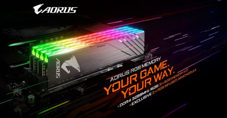 GIGABYTE เปิดตัว DRAM ด้วย AORUS RGB Memory DDR4 3200 16GB รองรับ XPM