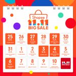 Shopee 11-11 Big Sale Calendar