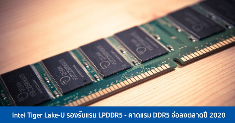 Intel Tiger Lake-U รองรับแรม LPDDR5 – คาดแรม DDR5 จ่อลงตลาดปี 2020