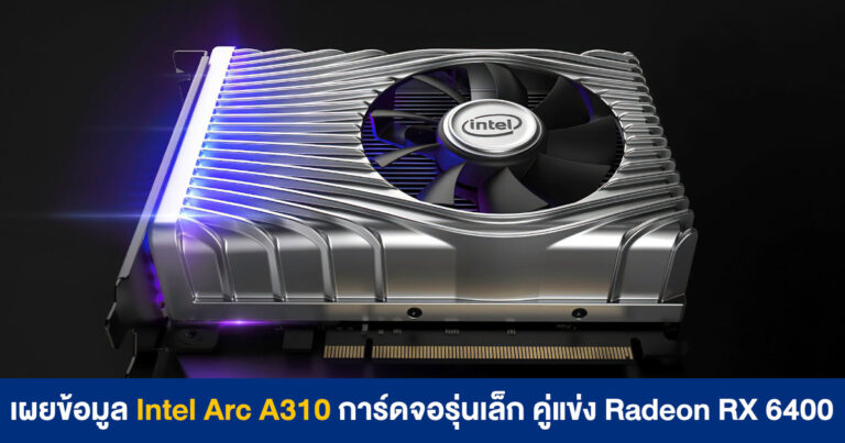 ผมก็เล็กนะครับ !! เผยข้อมูล Intel Arc A310 การ์ดจอรุ่นเล็ก คู่แข่ง Radeon RX 6400