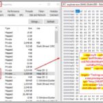 Figure 12 – Injected XMR mining pool details in the memory explorer_exe