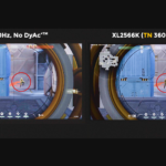 3_Compared to typical IPS 360Hz displays, DyAc⁺™ on a TN 360Hz panel provides clearer and sharper outlines of overall moving images