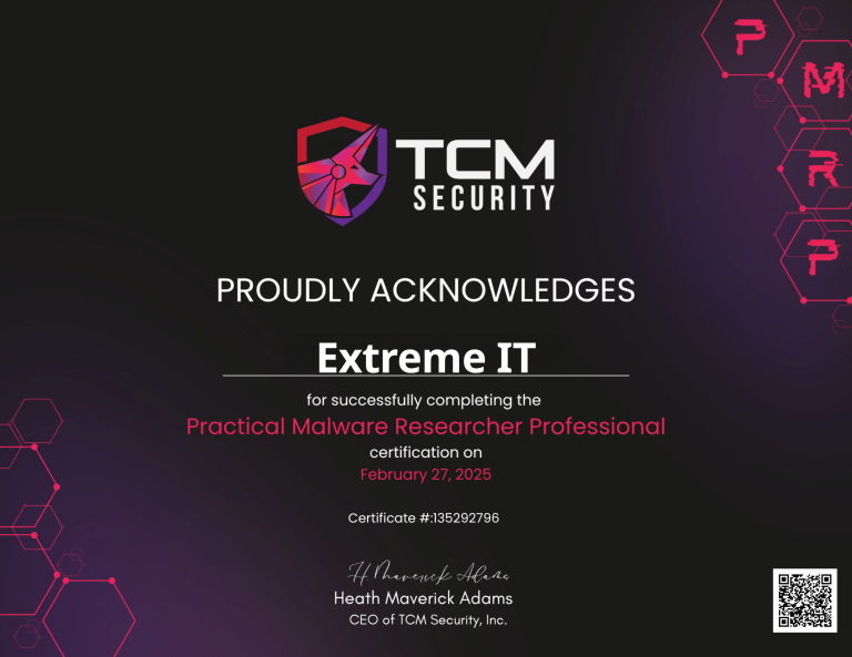 เมื่อผมอยากเป็น นักวิเคราะห์ Malware – แชร์ประสบการณ์สอบ PMRP จากค่าย TCM Security